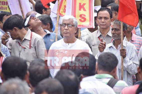 BJP men continuing attacks on opposition in Tripura: Manik Sarkar